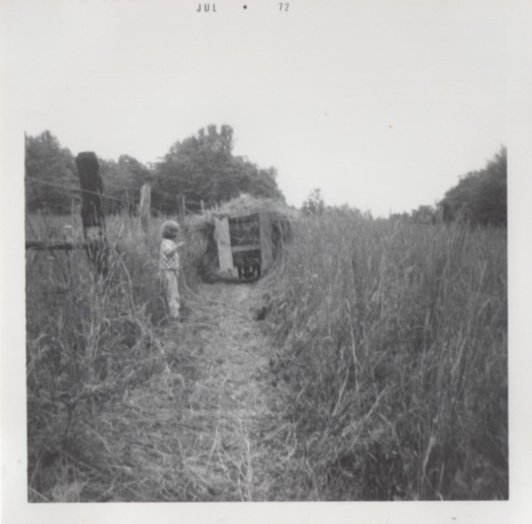 Aunt Gretchen directing traffic